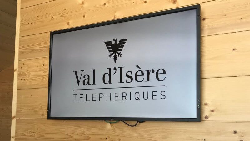 Les écrans de la Société des Téléphérique de Val-d'Isère piloté avec Neoscreen !